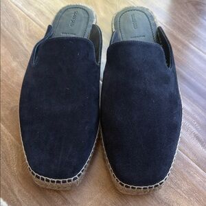 Tom Ford navy Suede Slip-On mule espadrille